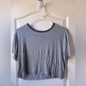 PST Los Angeles Cropped Stripped Tee - Women’s S